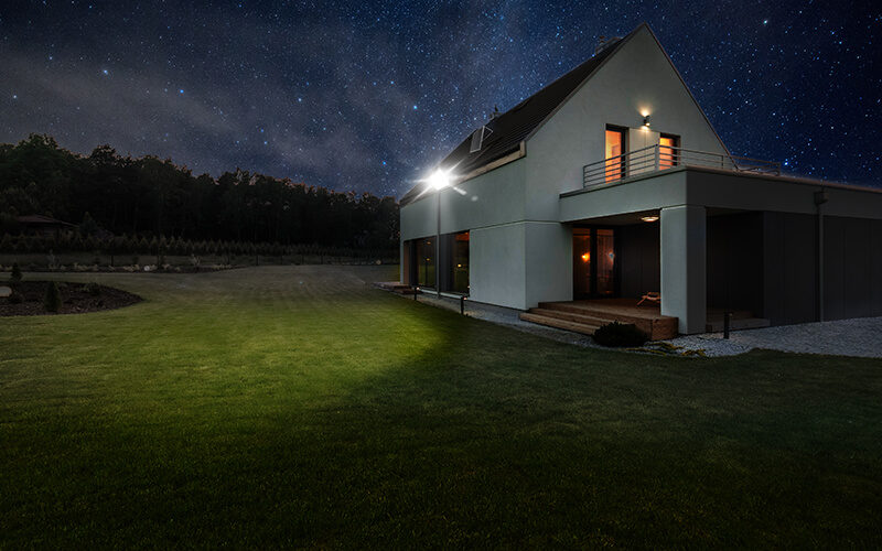 防水户外花园太阳能投光灯