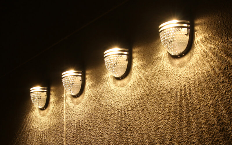 圆形光影太阳能装饰壁灯