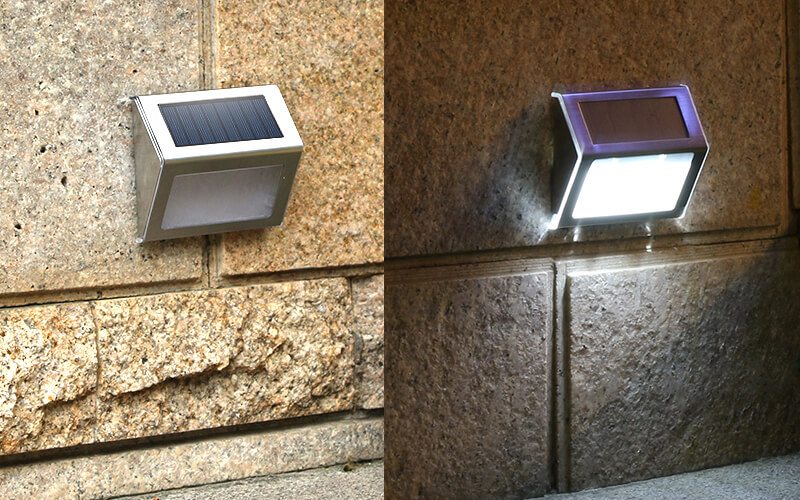 户外太阳能6LED楼梯灯