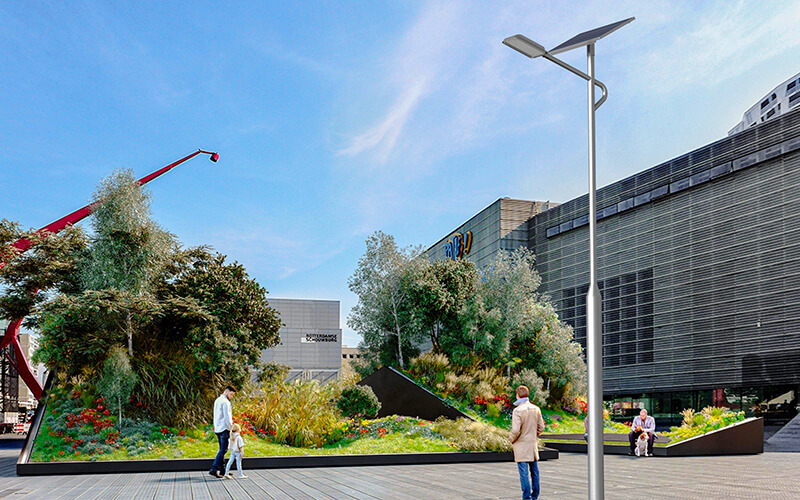 压铸铝挑臂30w40w50w太阳能路灯