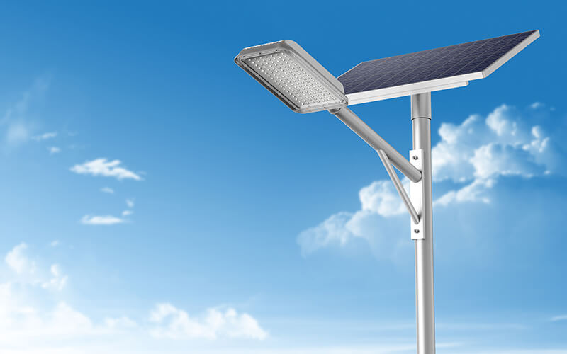 压铸铝挑臂30w40w50w太阳能路灯