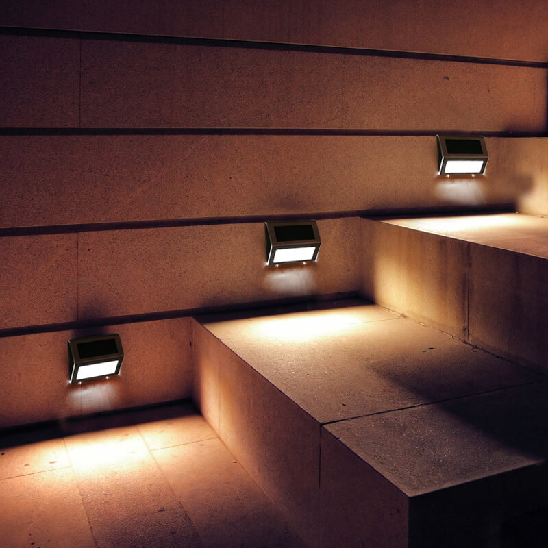 户外太阳能6LED楼梯灯