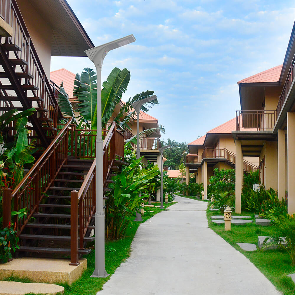 户外防水人体感应太阳能路灯