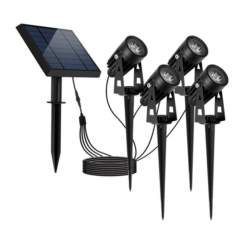 一拖四花园草坪分体太阳能铸铝射灯