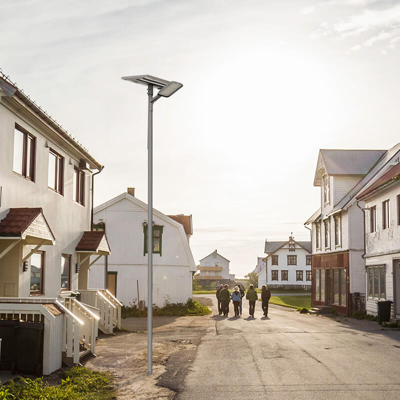 压铸铝挑臂30w40w50w太阳能路灯